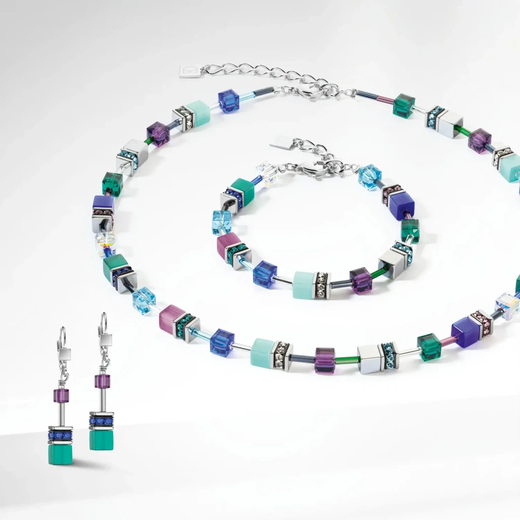 Колье Coeur de Lion Turquoise-Purple 2838/10-0608