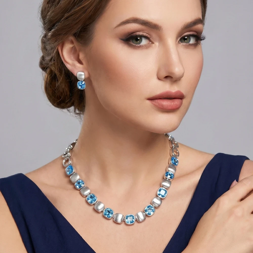 Колье Light Sapphire BG205295N-009 S Fiore Luna