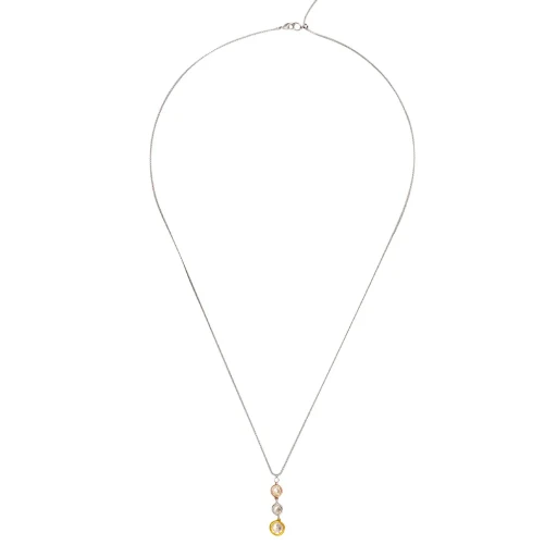 Колье Fiore Luna Gray colors (Crystal, Grey, Black diamond) B2101SW-N01.3 BW/MIX
