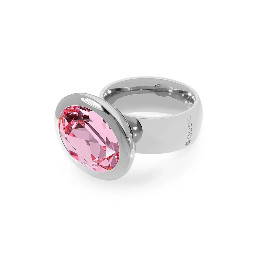 Кольцо Qudo TIVOLA big S light rose  18.5 мм 632104/18.5 R/S