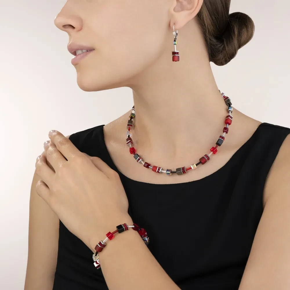 Колье Coeur de Lion Red-Grey 4014/10-0312 