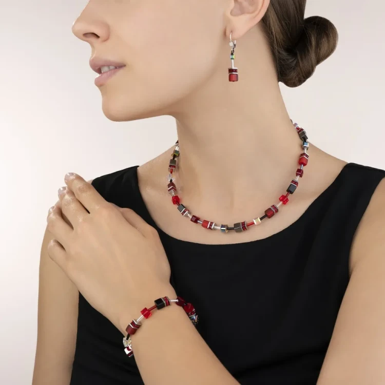 Колье Coeur de Lion Red-Grey 4014/10-0312 
