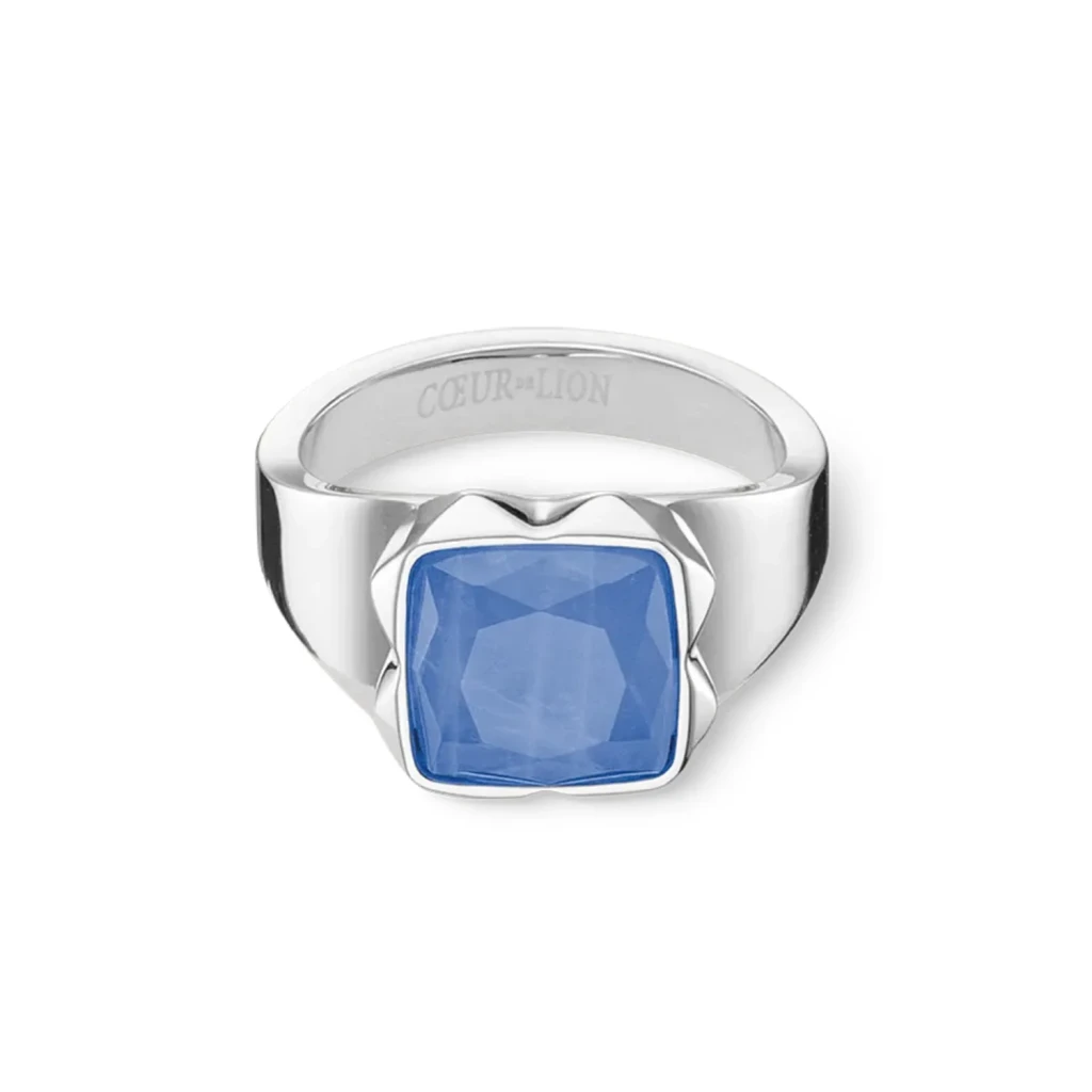 Кольцо Coeur de Lion Blue-Silver 1200/40-0717 52