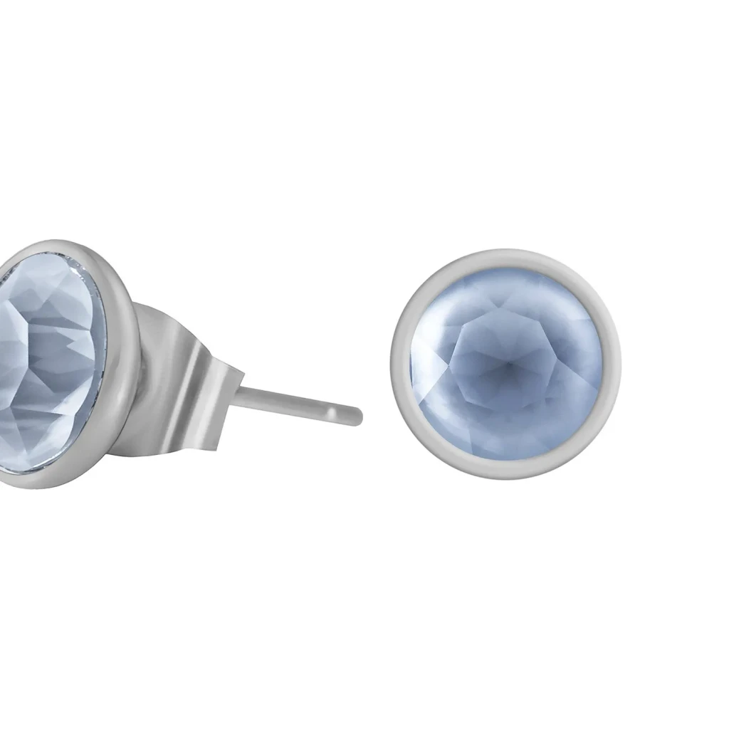 Fiore Luna Пусеты Powder Blue SWE298 PB S