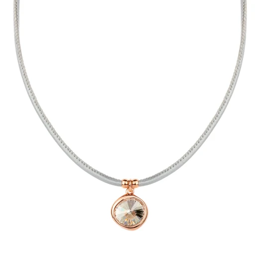 Колье Fiore Luna Silver Shade / Silver Leather B1902.2 BW/RG