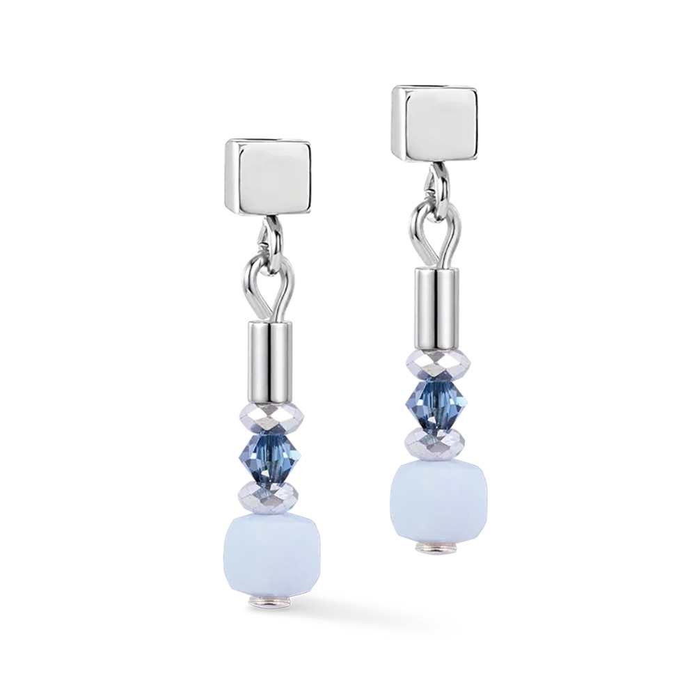 Серьги Coeur de Lion Light Blue-Silver 3048/21-0741
