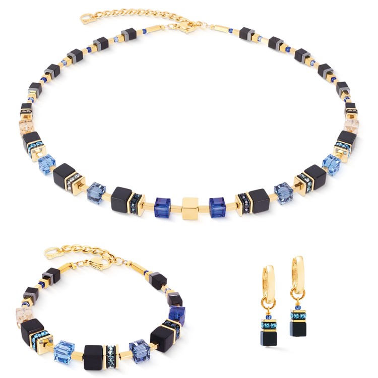 Браслет Coeur de Lion Black-Blue 3043/30-1307