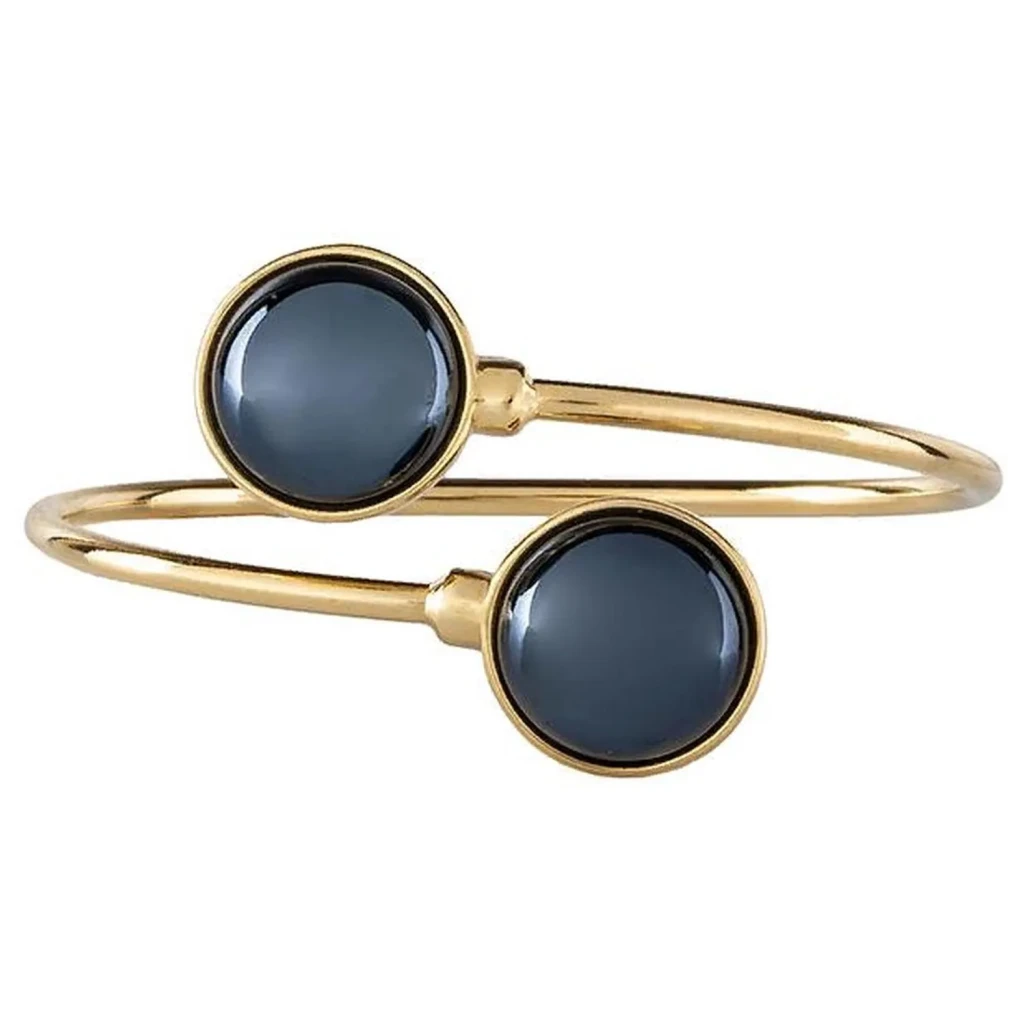 Браслет Possebon pearl black agate С1366.4 BW/G