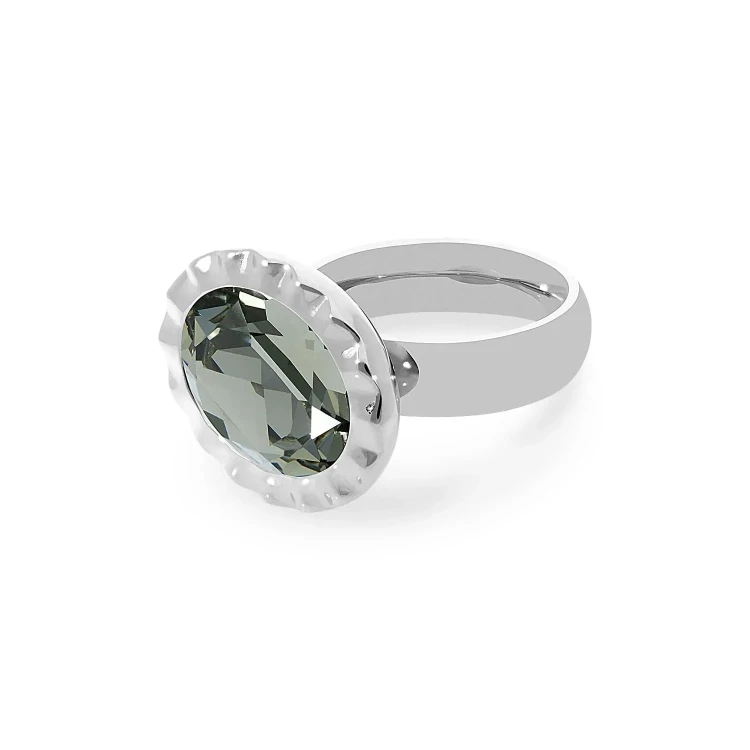 Кольцо Qudo TIVOLA UNICA big (S/P)Black diamond 58 686532