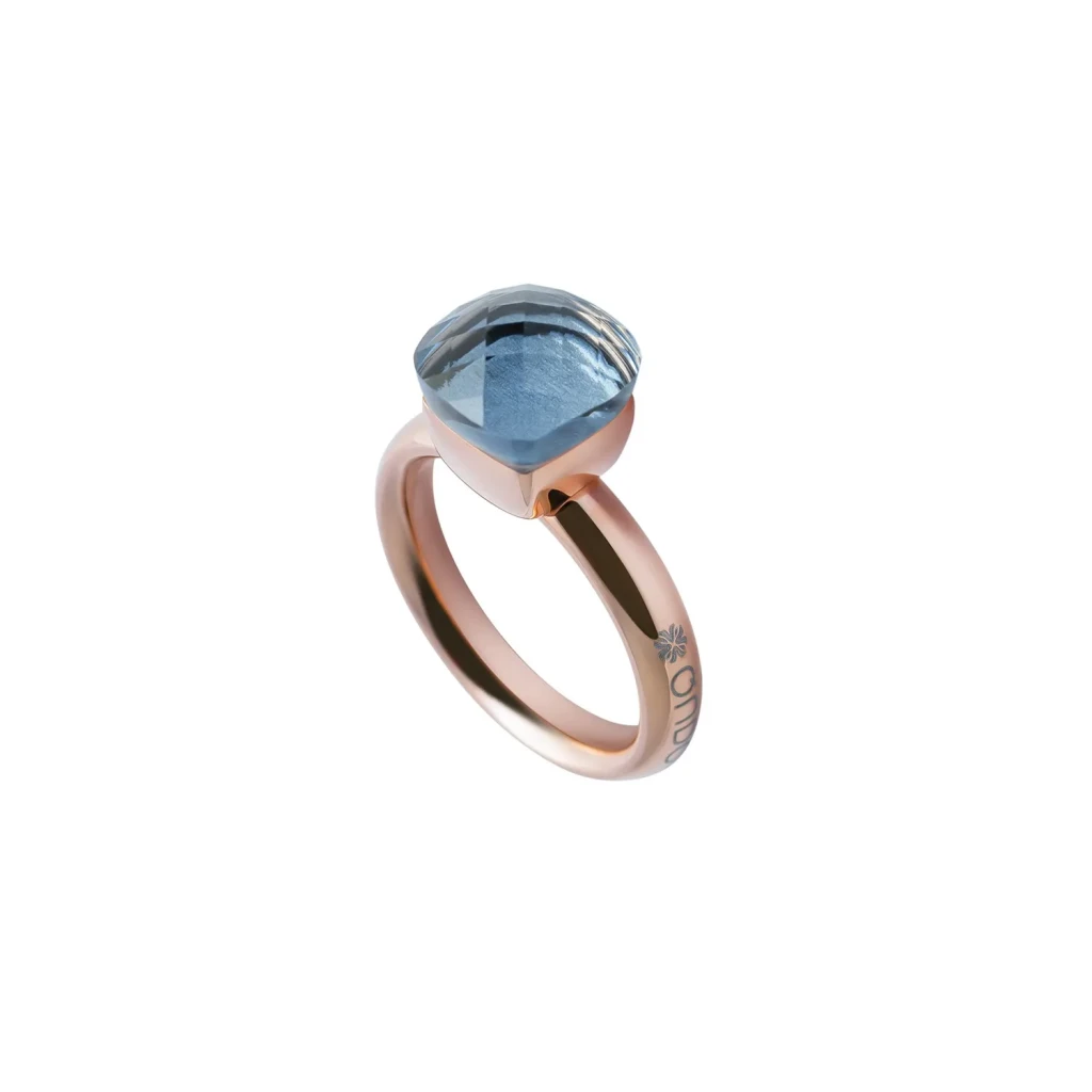 Кольцо Qudo Firenze hellblau 16 мм 611231 BL/RG