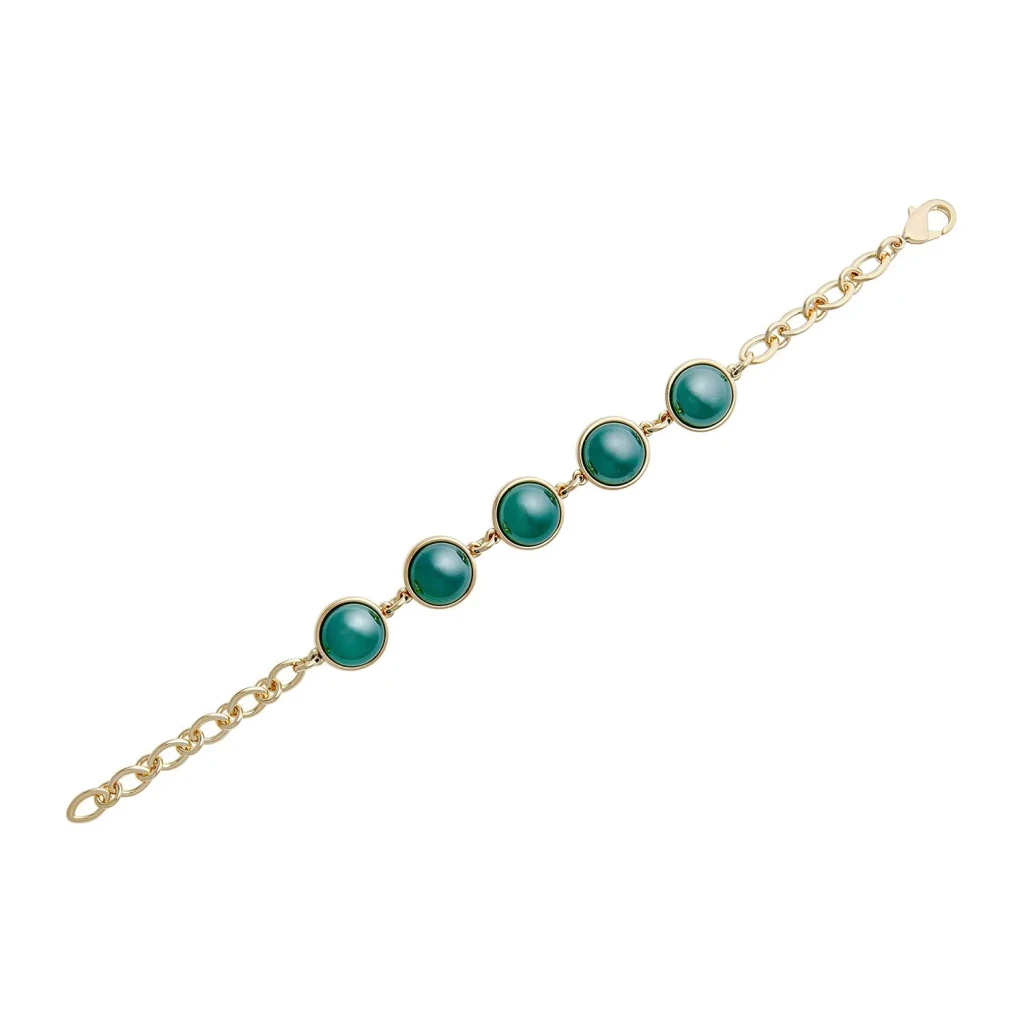 Классический браслет Pearl Green Agate C1362.17 G/G