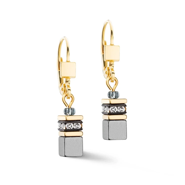 Серьги Coeur de Lion Black-White-Grey 2800/20-1333
