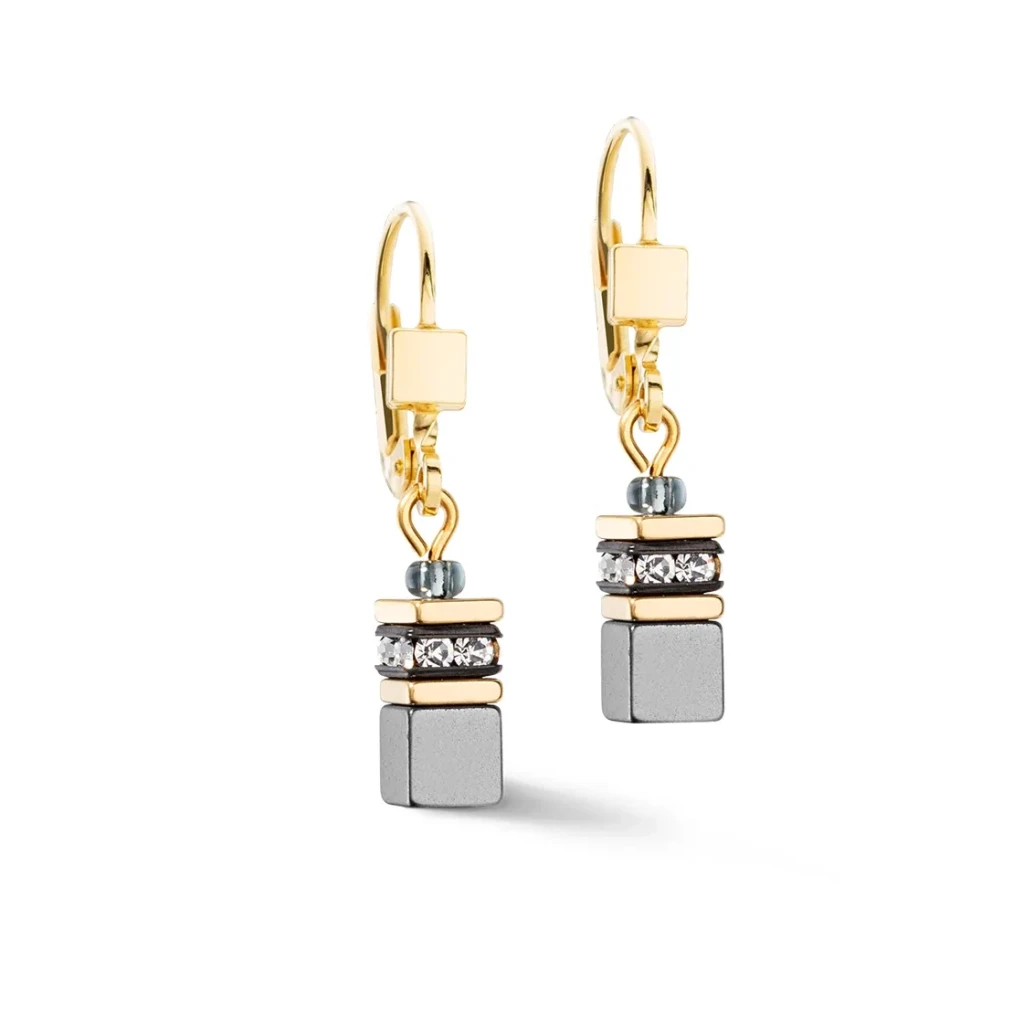 Серьги Coeur de Lion Black-White-Grey 2800/20-1333