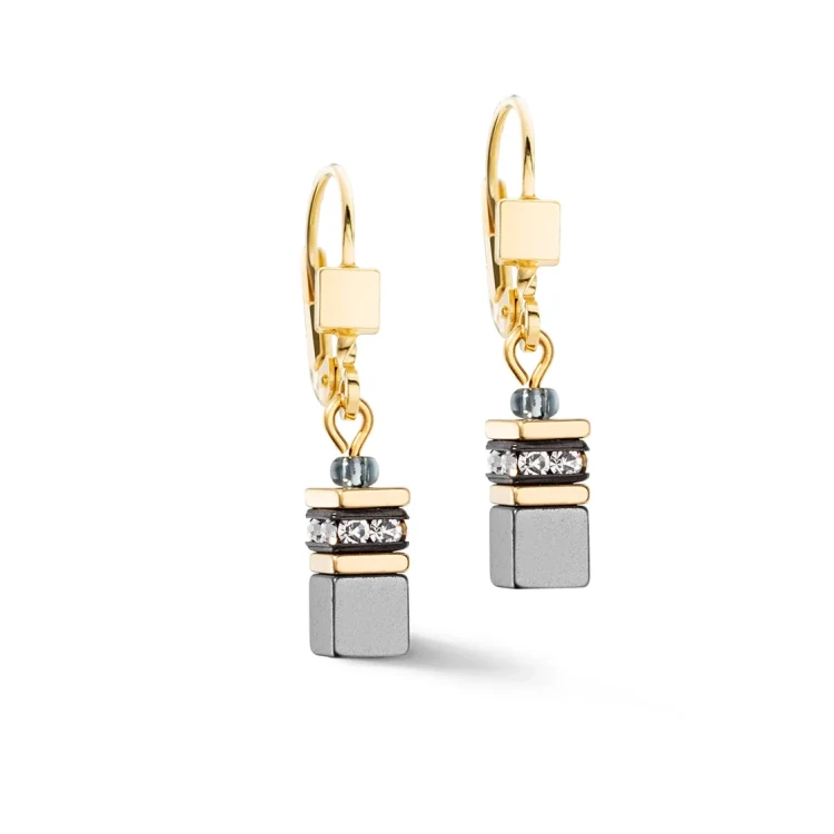 Серьги Coeur de Lion Black-White-Grey 2800/20-1333