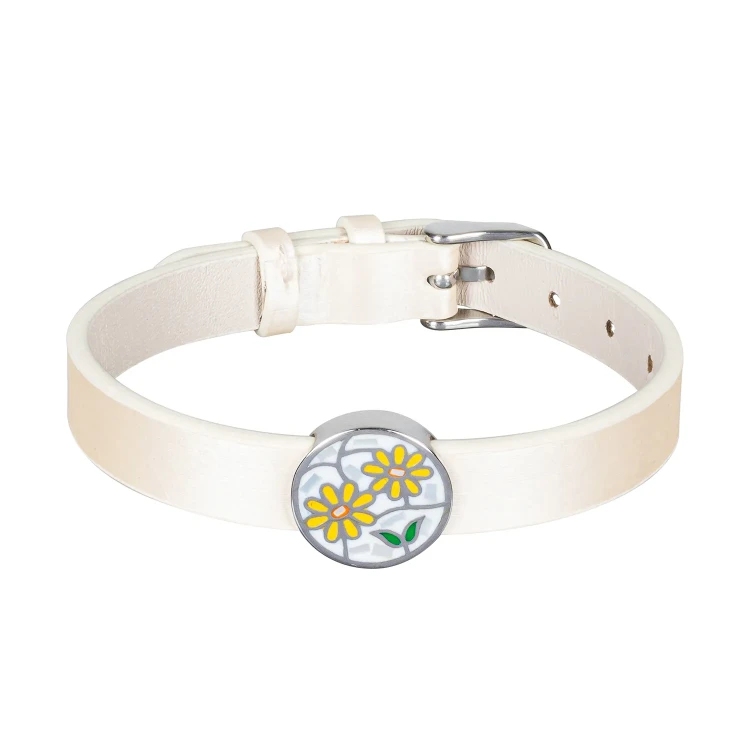 Браслет Fiora Luna на кожаном бежевом ремешке CB03790-4 S