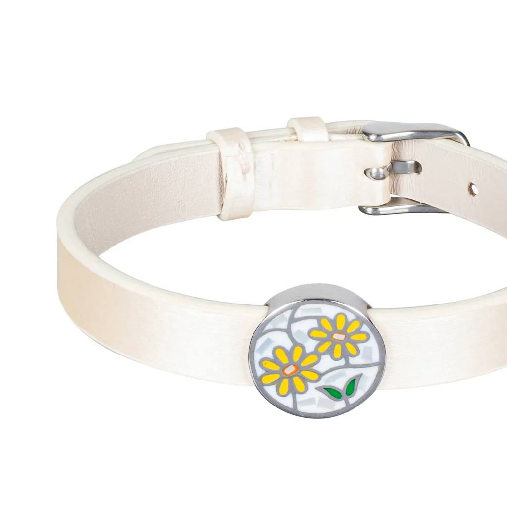Браслет Fiora Luna на кожаном бежевом ремешке CB03790-4 S