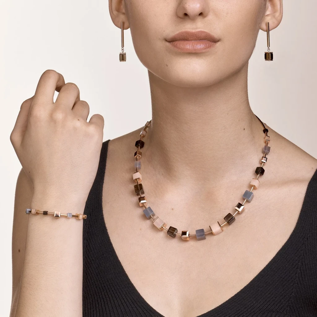 Браслет Coeur de Lion Rose Gold Brown 5059/30-1100
