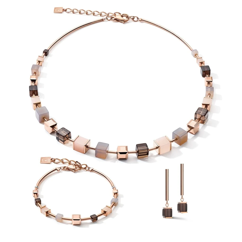 Браслет Coeur de Lion Rose Gold Brown 5059/30-1100
