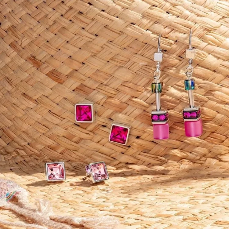 Пусеты Coeur de Lion Pink-Silver 0500/21-0417