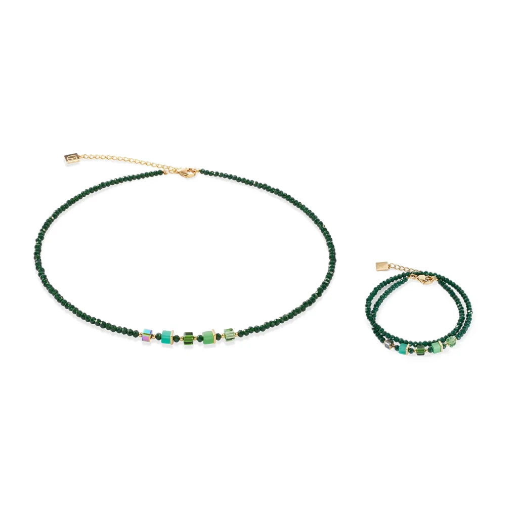Колье Coeur de Lion Green 4464/10-0500