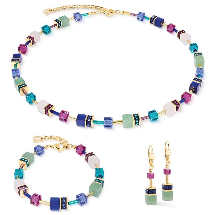 Колье Coeur de Lion Multicolour Gemstone 4905/10-1561