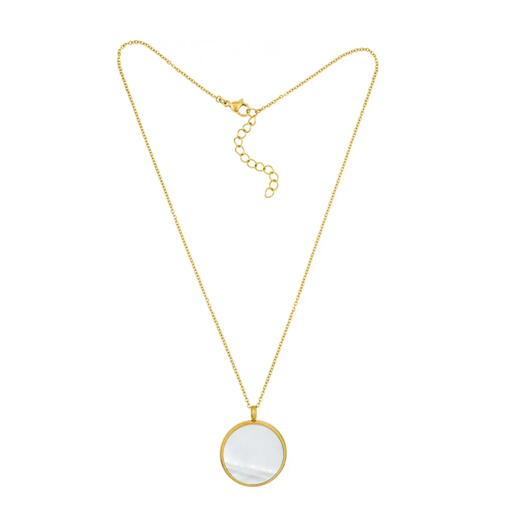 Колье Fiore Luna SHELL WHITE BP01734-3 BW/G