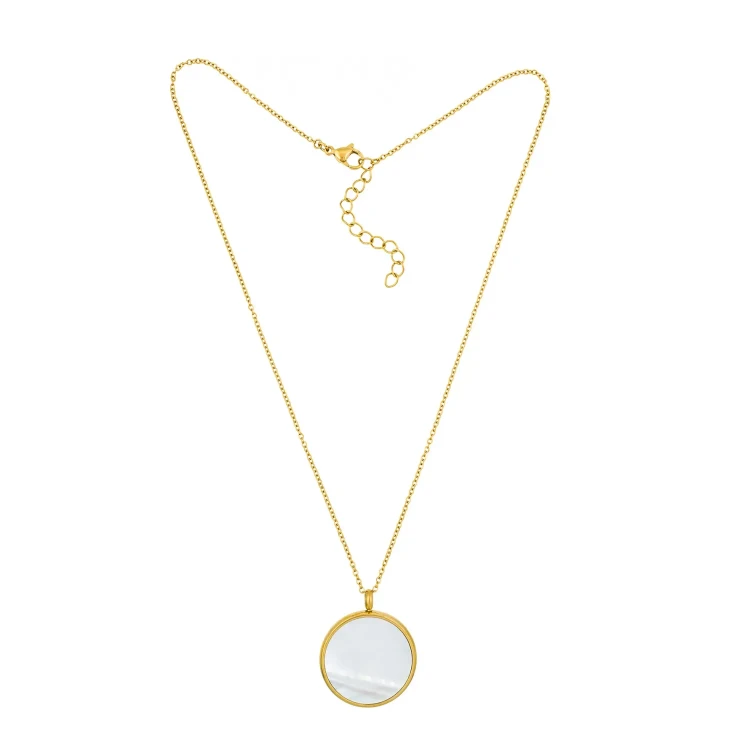 Колье Fiore Luna SHELL WHITE BP01734-3 BW/G