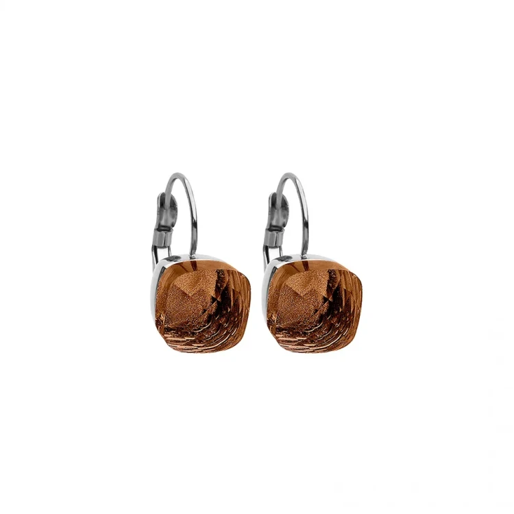 Серьги Qudo Firenze smoked topaz 304138 BR/S