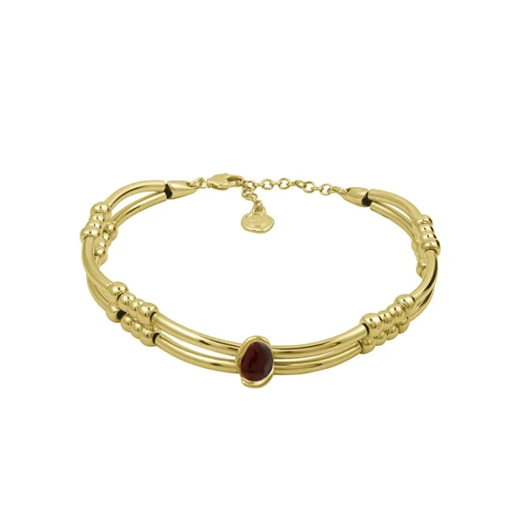 Колье Ciclon DAILA MARRON B230810-02 R/G
