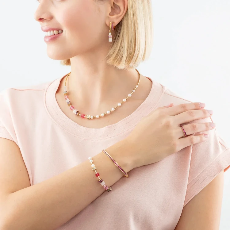 Браслет Coeur de Lion Pink-Gold 19 см 0127/37-0416