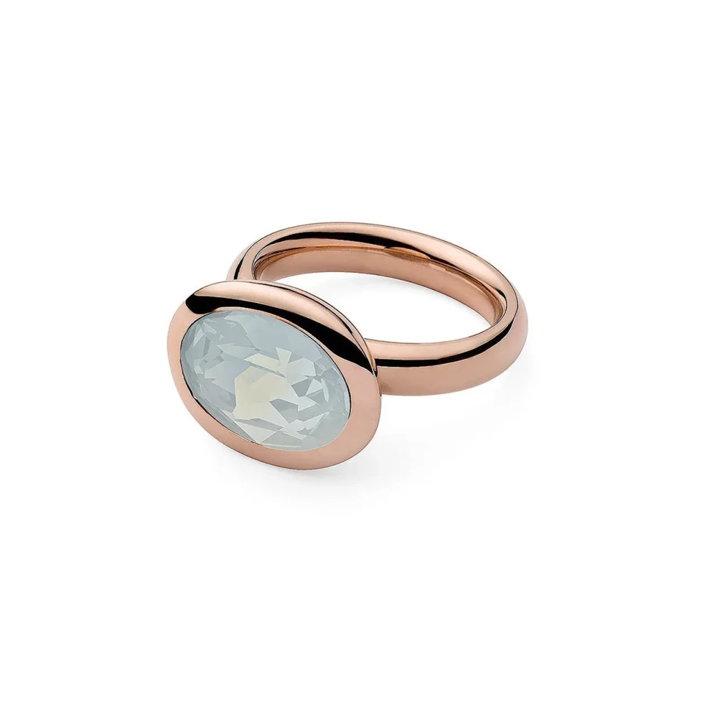 Кольцо Qudo Tivola White Opal 17.2 мм 631764 BW/RG