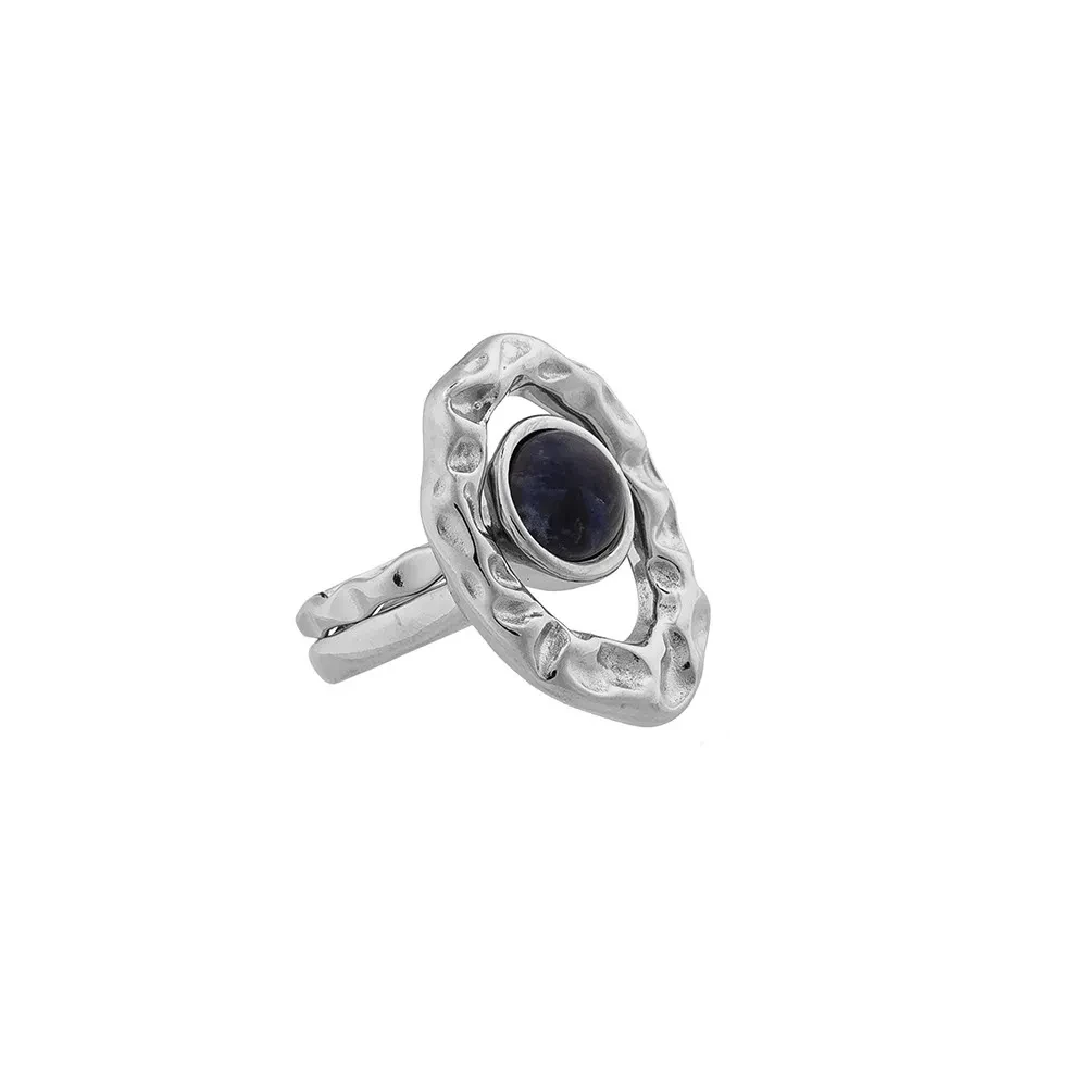 Кольцо Possebon двойное Sodalite 17.2 мм K7158.22/17.2 BL/S