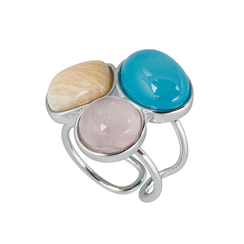 Кольцо Possebon Azul, Q.Roze, Bege K0178.20.7.13 S