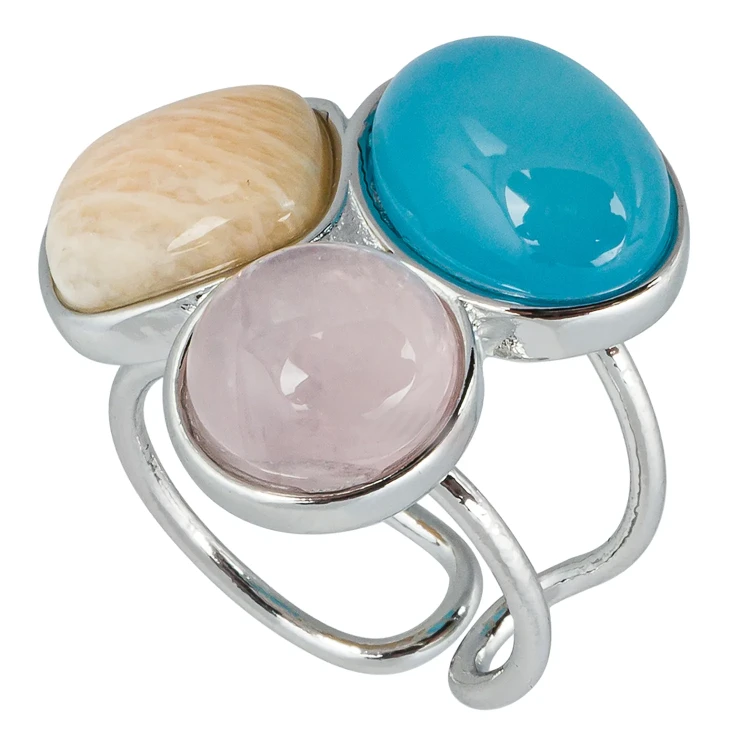 Кольцо Possebon Azul, Q.Roze, Bege K0178.20.7.13 S