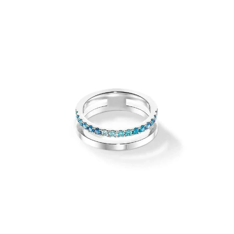 Кольцо Coeur de Lion Blue-Silver 0136/40-0717 56