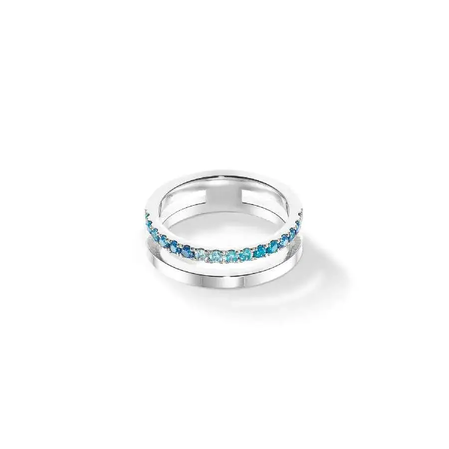 Кольцо Coeur de Lion Blue-Silver 0136/40-0717 56