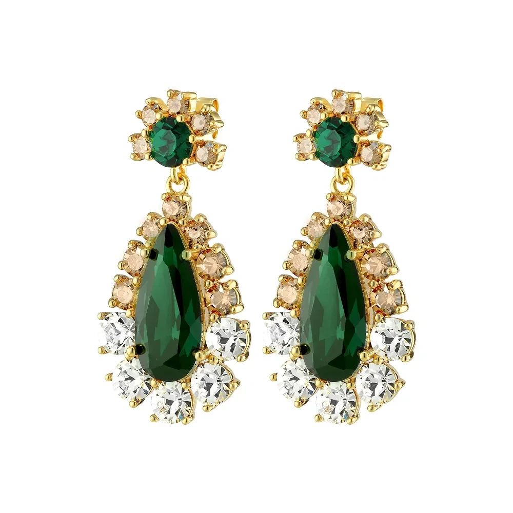 Серьги Dyrberg Kern LUCIA SG GREEN 390068
