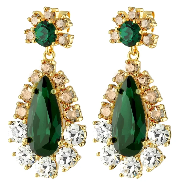 Серьги Dyrberg Kern LUCIA SG GREEN 390068