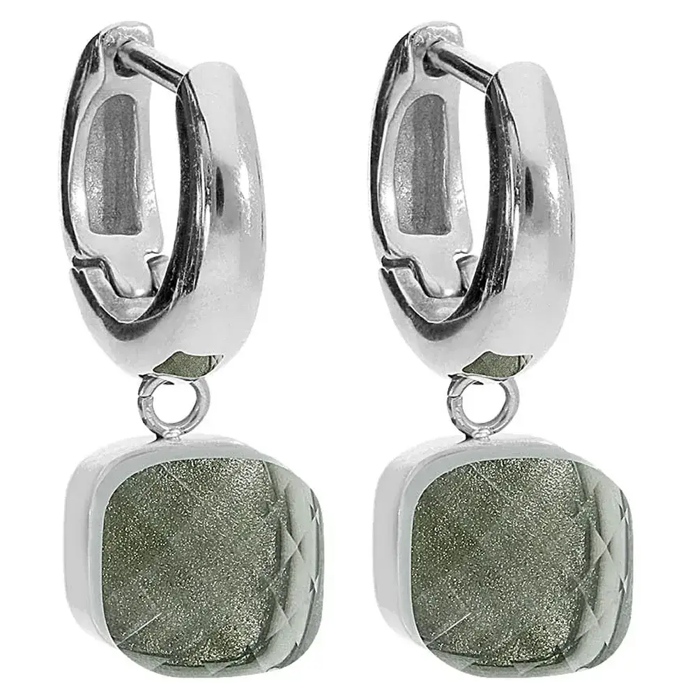 Серьги Qudo FIRENZE (S) Smoky Quartz 107000/20-5110
