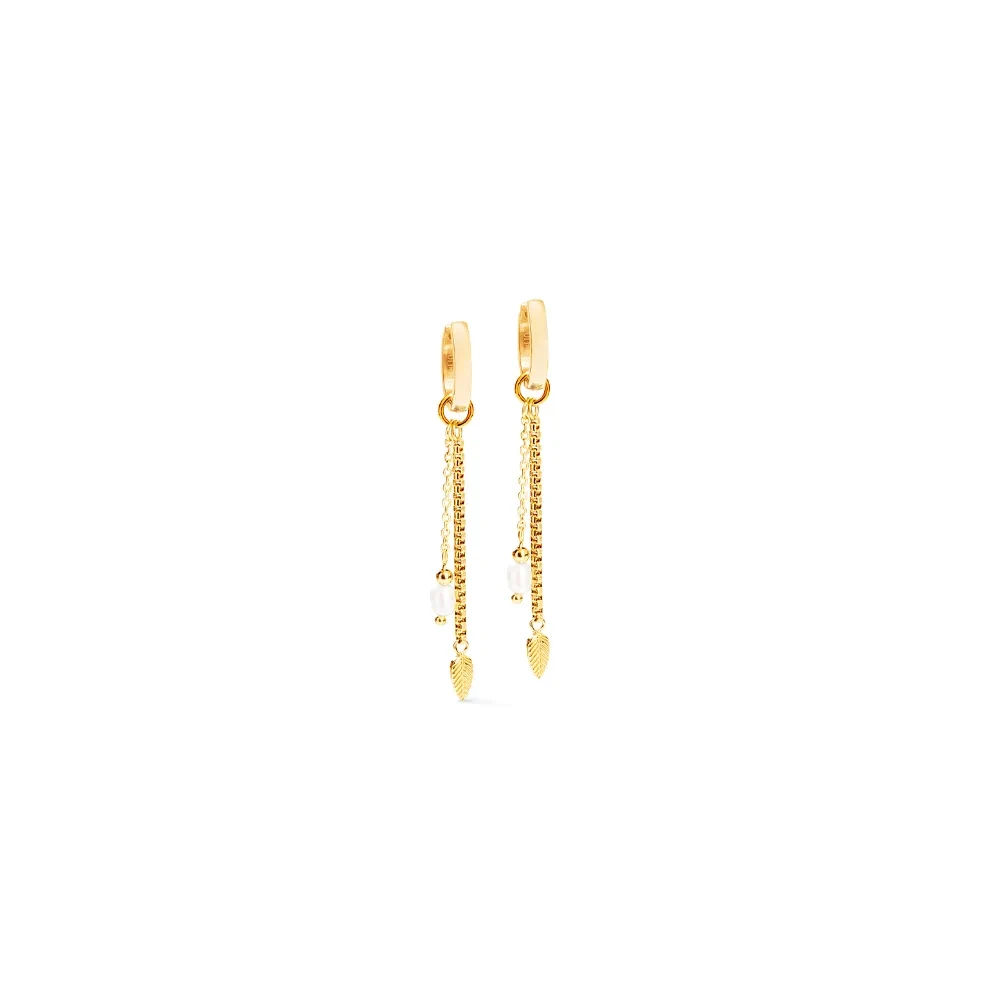 Серьги Coeur de Lion Gold-White 1139/21-1614