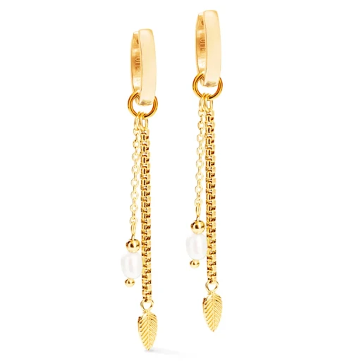 Серьги Coeur de Lion Gold-White 1139/21-1614