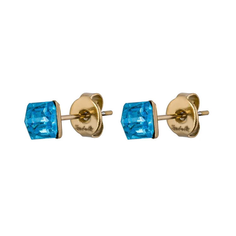 Пусеты Aquamarine Fiore Luna SWE2127/1 A G