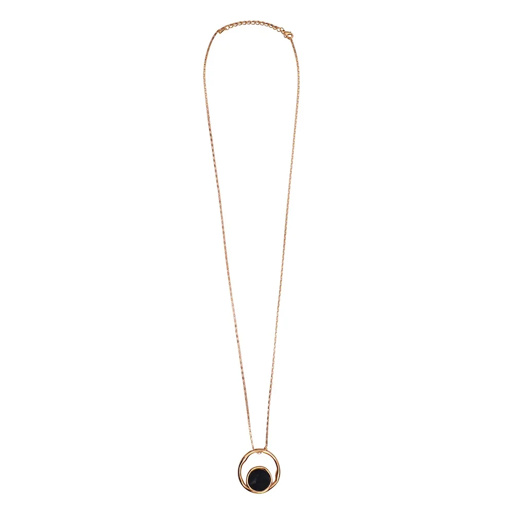 Колье Fiore Luna Onyx B2003NM-N01.2 BW/RG