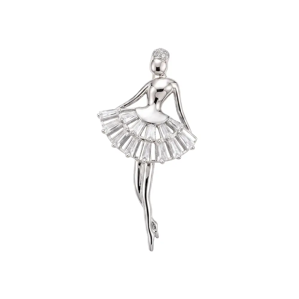 Брошь Балерина Fiore Luna FBB00067-03 S