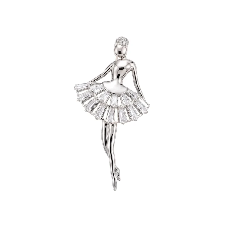 Брошь Балерина Fiore Luna FBB00067-03 S