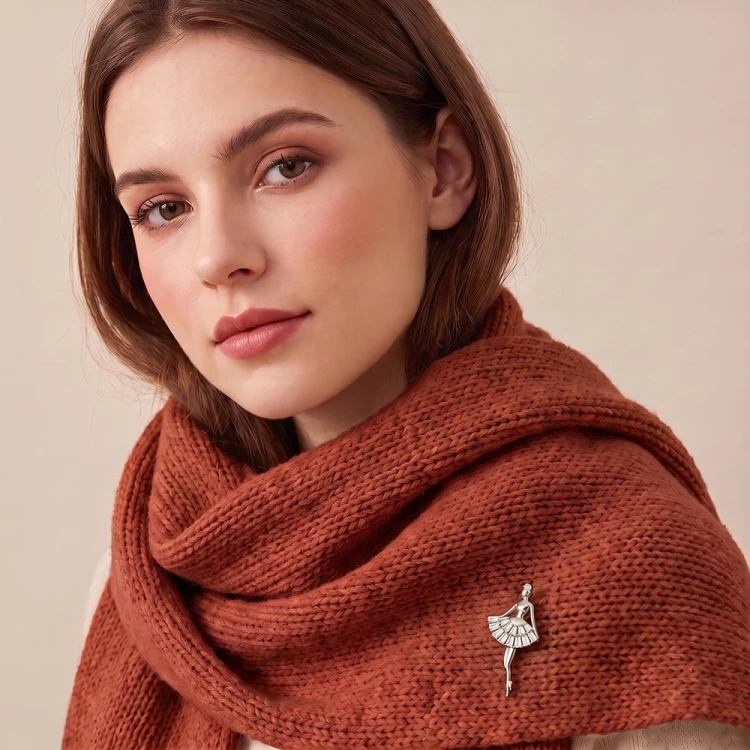 Брошь Балерина Fiore Luna FBB00067-03 S