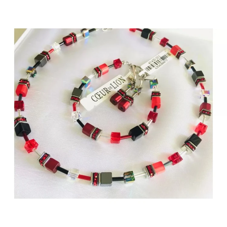 Браслет Coeur de Lion Red-Grey 4014/30-0312