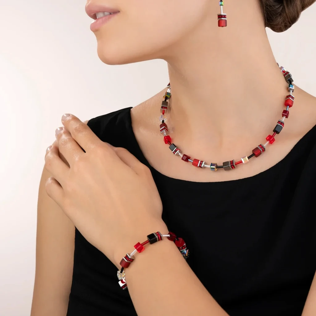 Браслет Coeur de Lion Red-Grey 4014/30-0312