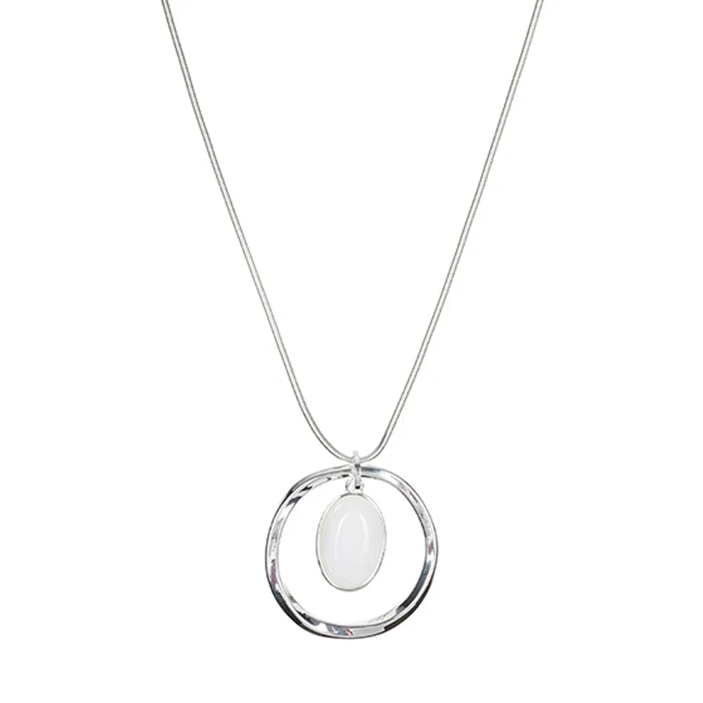 Колье Fiore Luna WHITE OPAL LN5138 BW/S