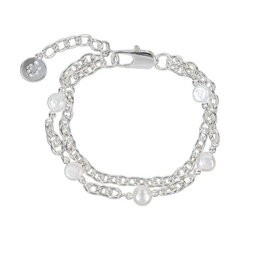 Браслет Fiore Luna Pearle Double Сarabiner CL4511 S